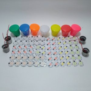 0.5 Watt Color LED Bulb Multi Color Raw Material With Mashroom Housing