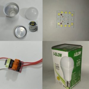 9 Watt Driver Types LED Bulb Raw Material Complete Kits