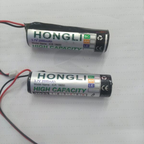 High Quality Hongli 2000mah Lithium Battery