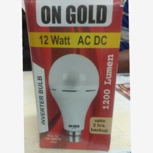 On  Gold 12 Watt Ac Dc Inverter Bulb...